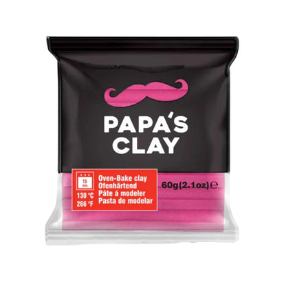 Papa’s Clay Fuchsia Premium – Polimerna glina 60 g (2,1 oz)