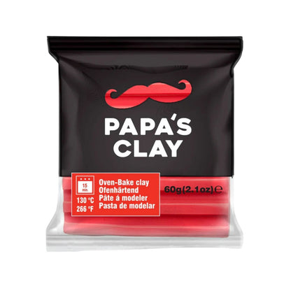 Papa’s Clay Koral Red – Polimerna glina 60 g (2,1 oz)