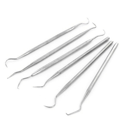 Precision Tools for Shaping, Scraping & Modeling Stainless Steel Clay Probe Set 6pc