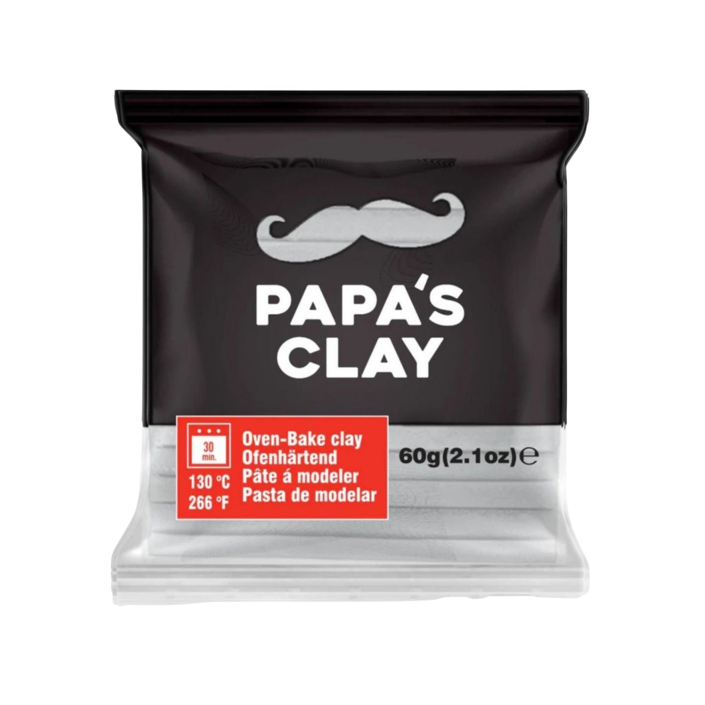 Papa’s Clay Pastel Gray Polymer Clay