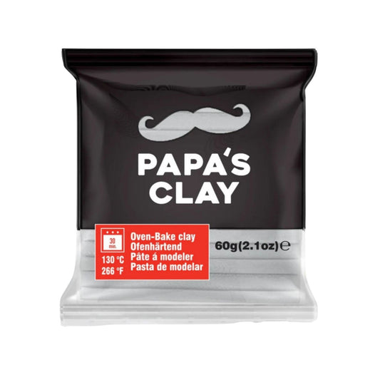 Papa’s Clay Pastel Gray Polymer Clay