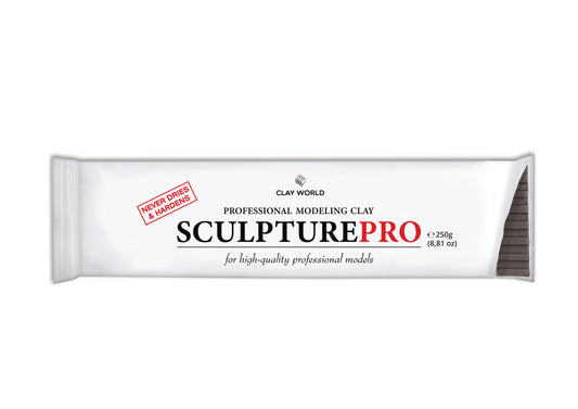 SCULPTURE PRO HARD GRAY SINGLE | Professional Oil-Based Non-Drying Sculpting Clay 1000 g