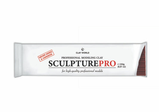 SCULPTURE PRO SOFT TERRACOTA SINGLE | Professional Oil-Based Non-Drying Sculpting Clay2.2lb