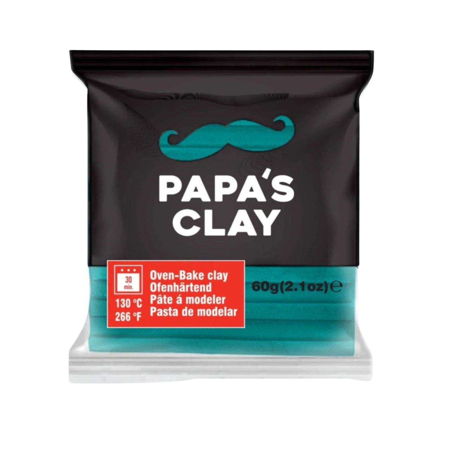 Papa’s Clay Turquoise Blue – Polimerna glina 60 g (2,1 oz)